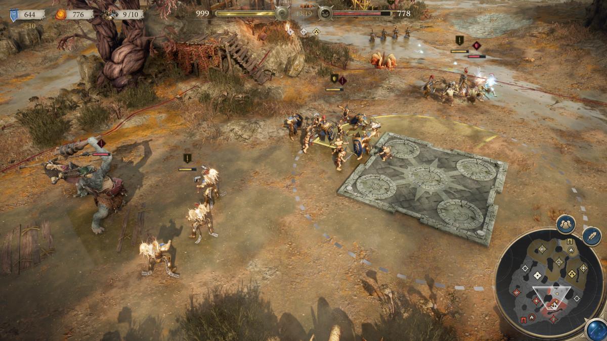 Warhammer Age of Sigmar: Realms of Ruin screenshot of combat.